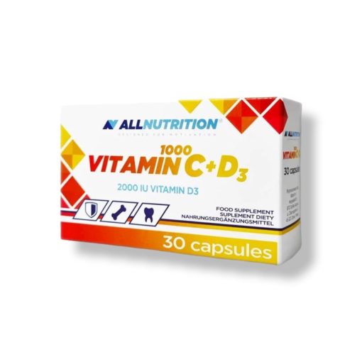 Allnutrition Vitamin C1000+D3 30caps