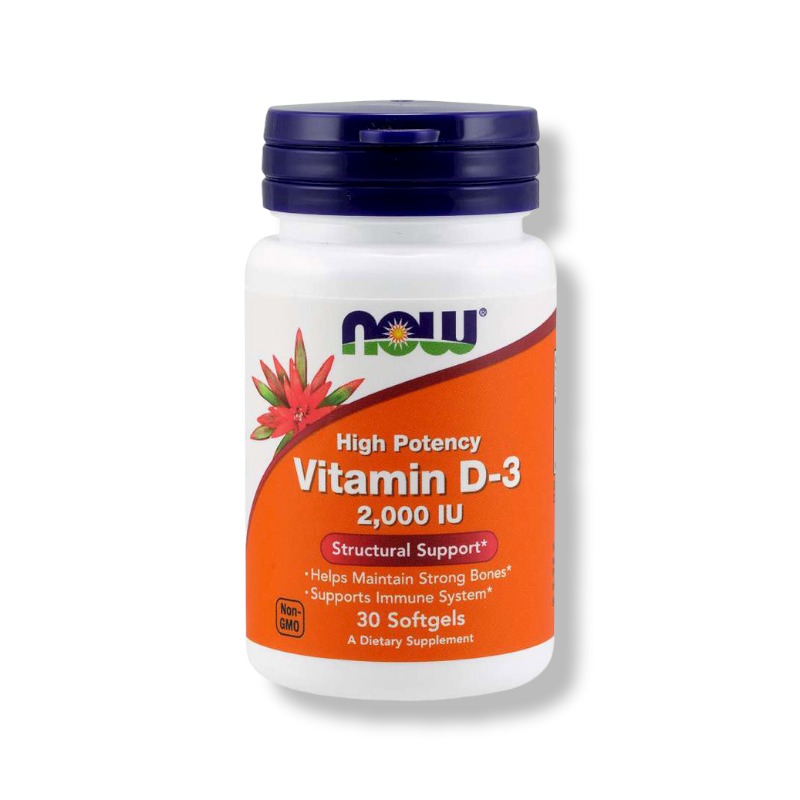 NOW High Potency Vitamin D3 30caps