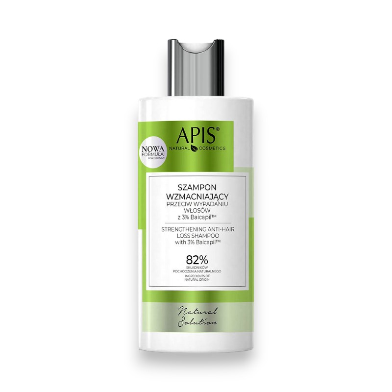 APIS Natural Solution Strengthening Shampoo Against Hair Loss with 3% Baicapil™ 300 m