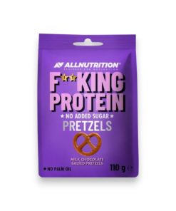 Allnutrition Fitking Protein Pretzels Milk Chocolate Salted Pretzles 110g