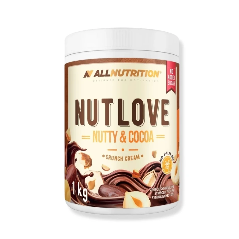 Nutlove Nutty & Cocoa 1000g – cocoa nut spread available in smooth and crunchy textures by Allnutrition