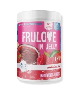 Allnutrition FRULOVE In Jelly Raspberry & Apple 1000 g – fruit spread with 80% fruit, no sugar added, raspberry-apple flavor