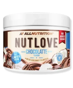 Allnutrition Nutlove Chocolatte Flavour With Coconut Flakes Limited Edition 500g – chocolate coconut spread