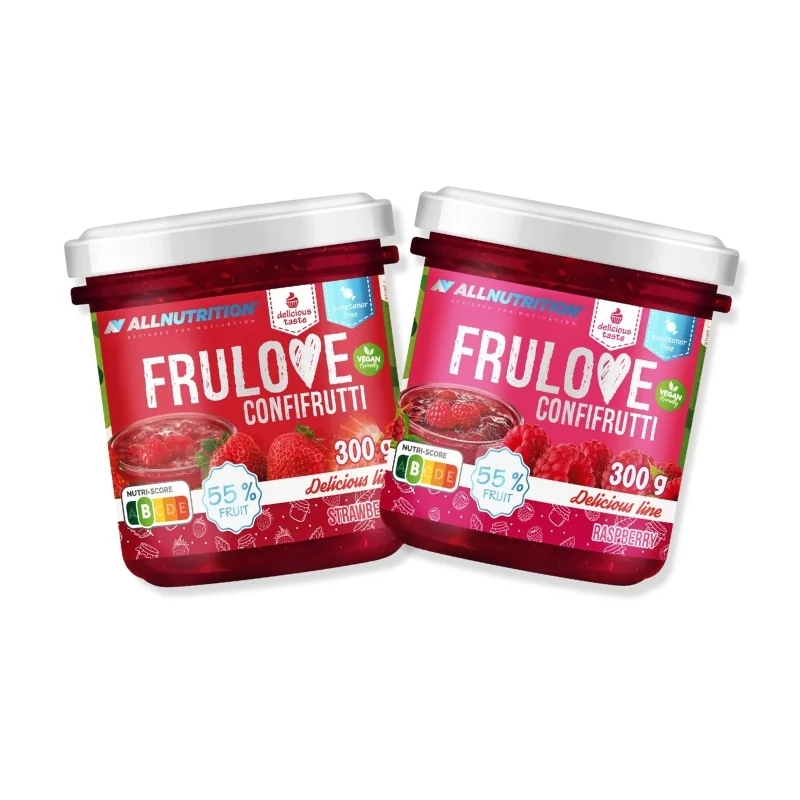 Allnutrition Frulove Confifrutti 300g – owocowa konfitura dostępna w smakach malina i truskawka