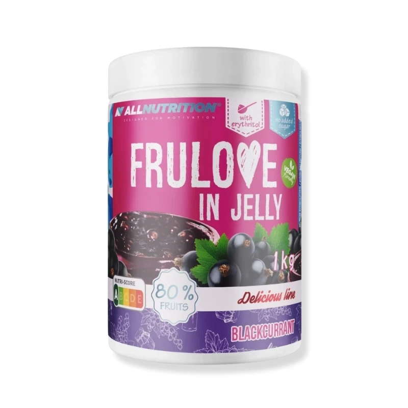 Allnutrition Frulove In Jelly Zwarte Bes 1000g – fruit in gelei met zwartebessensmaak