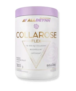 AllDeynn Collarose Flex 360g advanced collagen powder with branded ingredients SOLUGEL, OptiMSM and Boswellin for joint and skin support